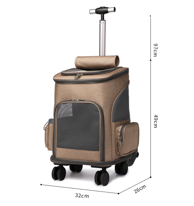 Pet Travel Trolley Backpack