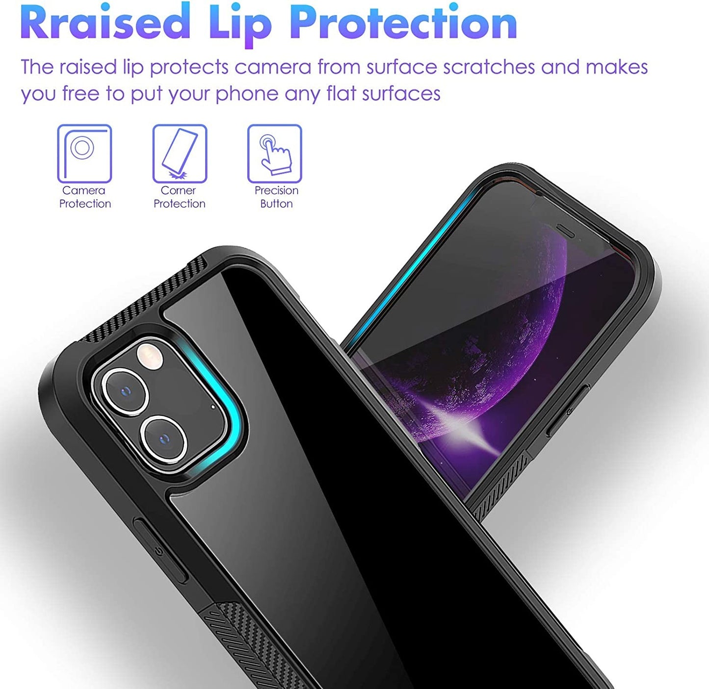Clear Case for iPhone 12/iPhone 12 pro (6.1inch)