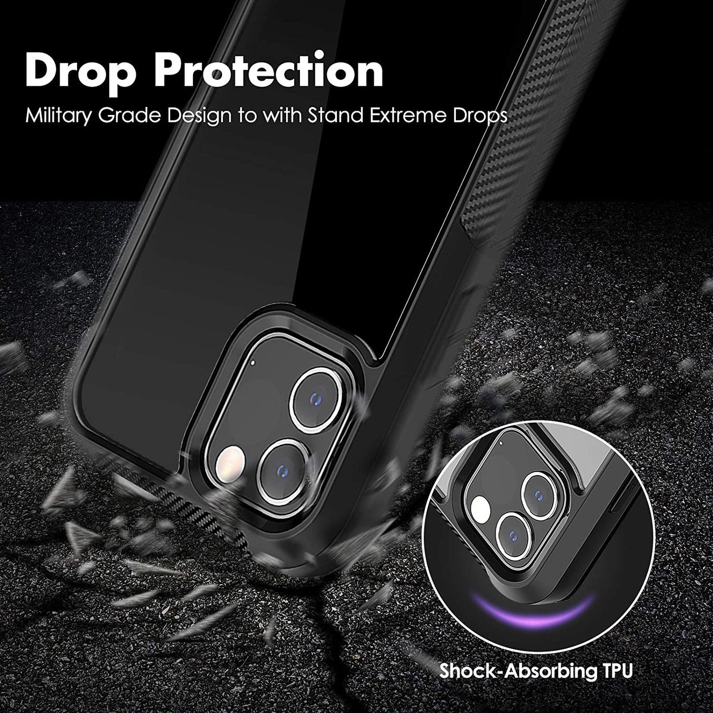 Clear Case for iPhone 12/iPhone 12 pro (6.1inch)