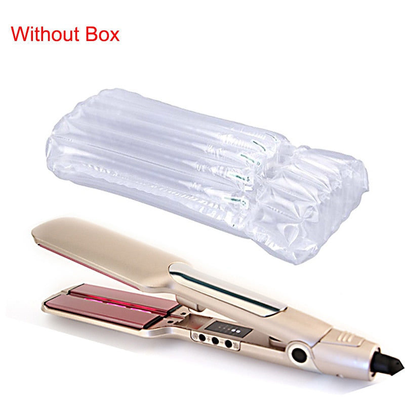 2-in-1 Infrared Steam Hair Straightener and Curling Iron