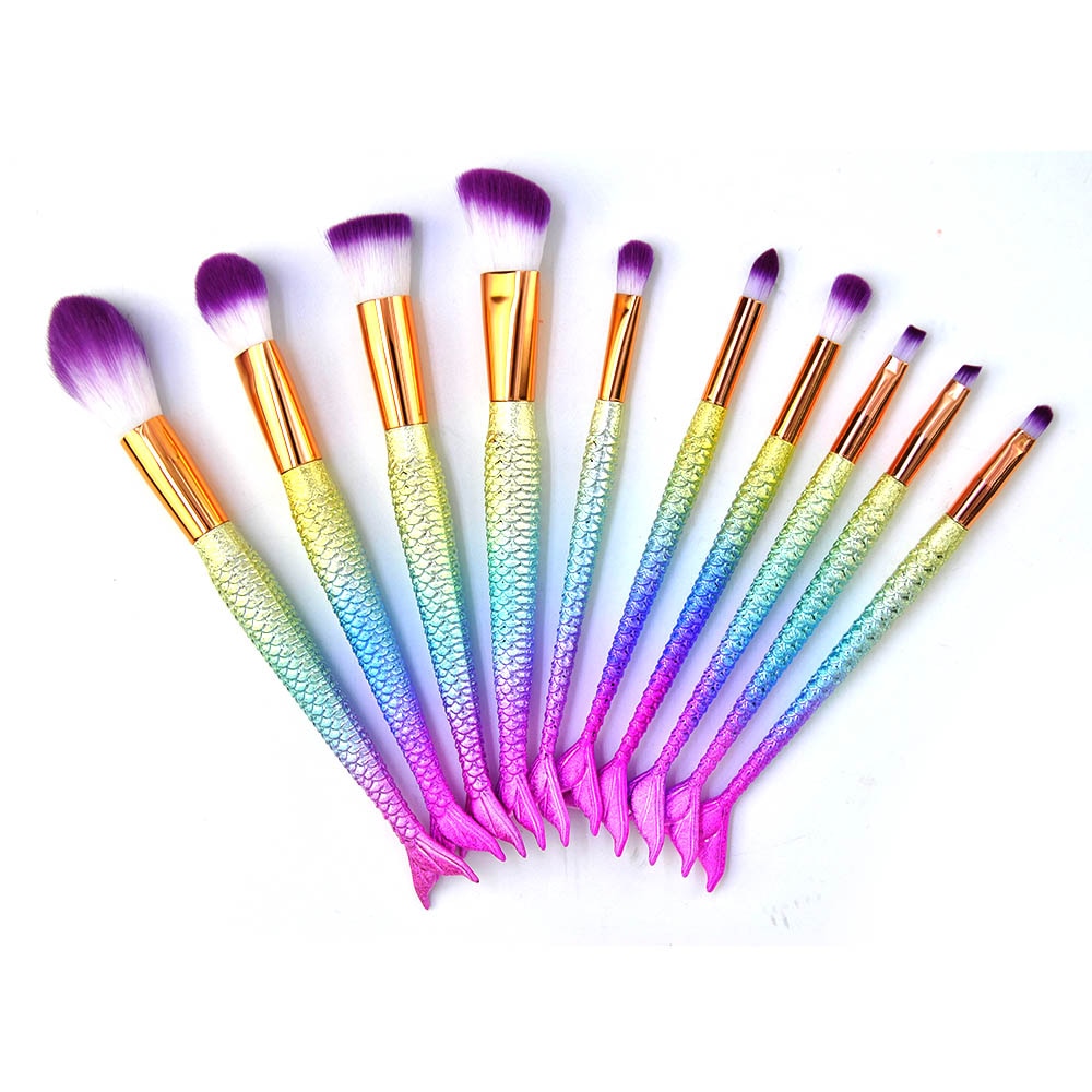 Mermaid Tail Brush Set