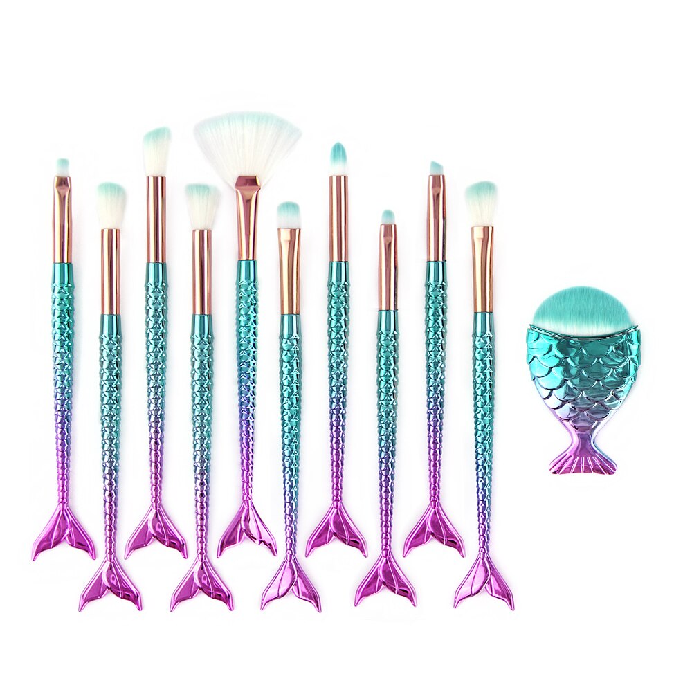 Mermaid Tail Brush Set