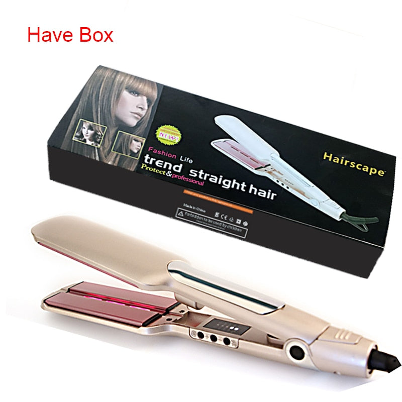 2-in-1 Infrared Steam Hair Straightener and Curling Iron