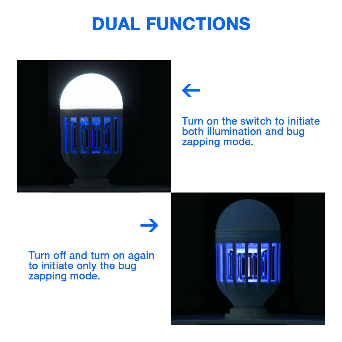 Indoor/Outdoor Mosquito Lamp Fly Trap Killer